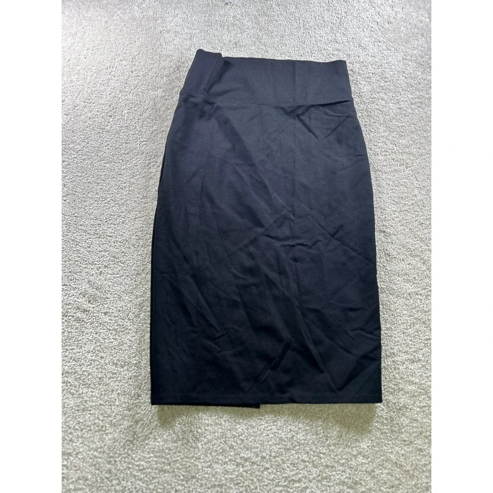 Hybrid & Company Women's Black Medium Pencil Skirt Rayon Nylon‎
